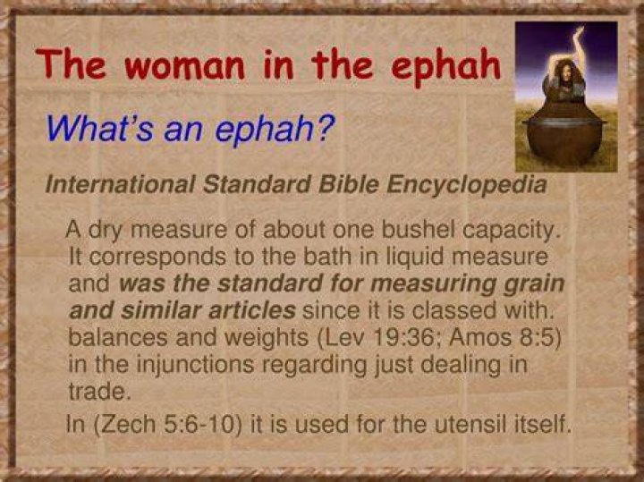 What does ephah mean in the bible?